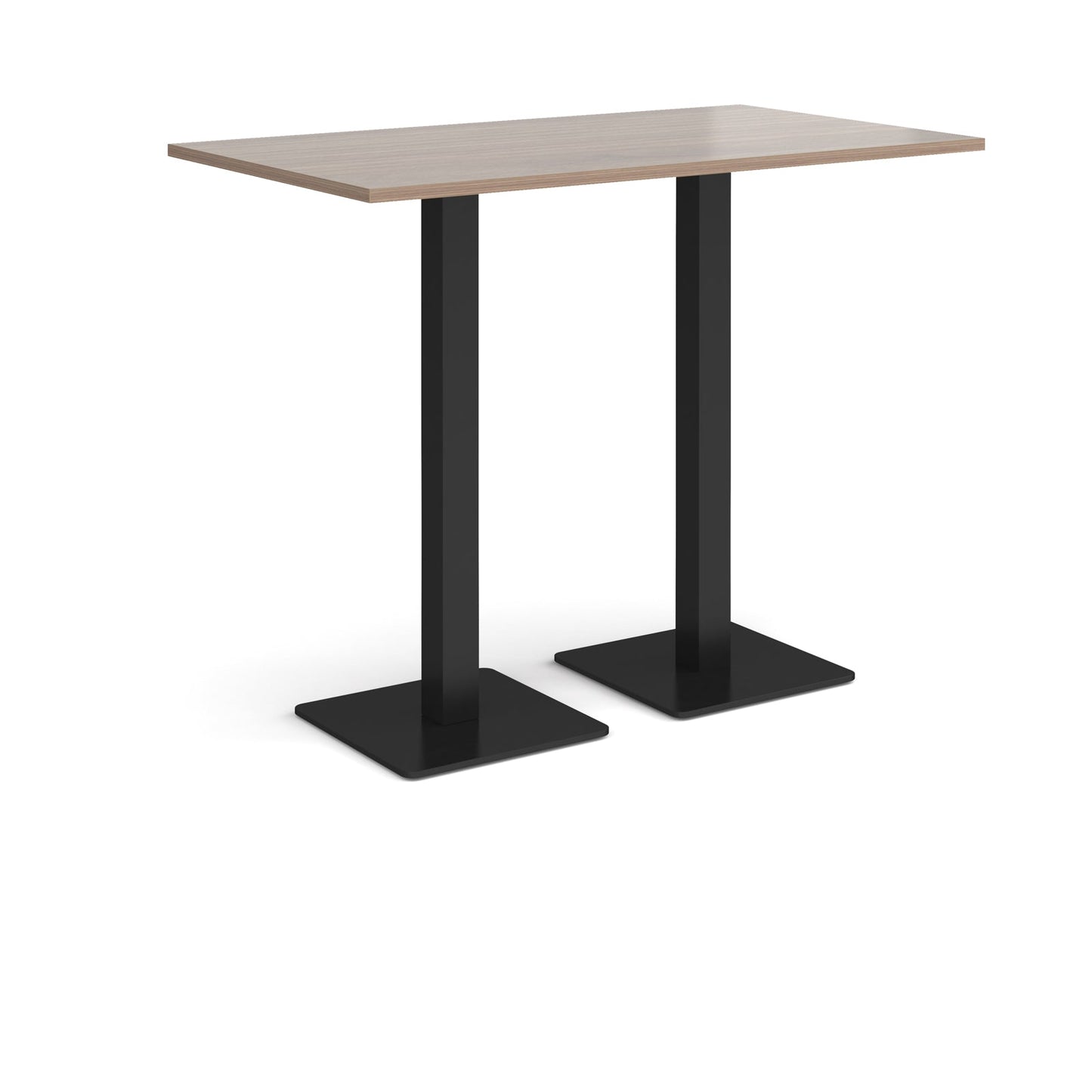 Brescia rectangular poseur table with square bases