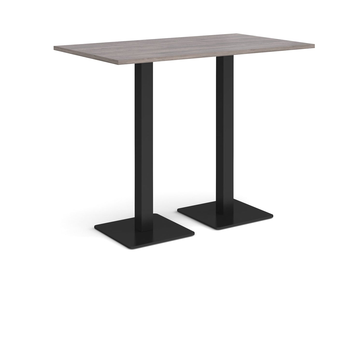 Brescia rectangular poseur table with square bases
