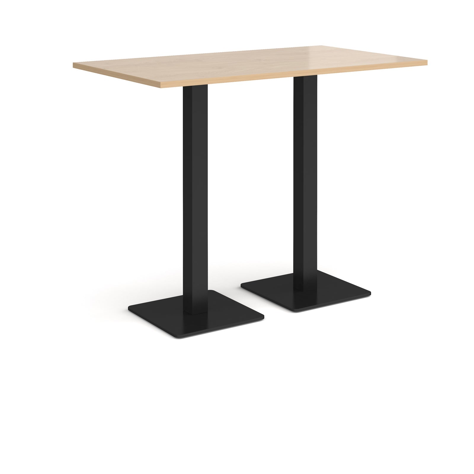 Brescia rectangular poseur table with square bases
