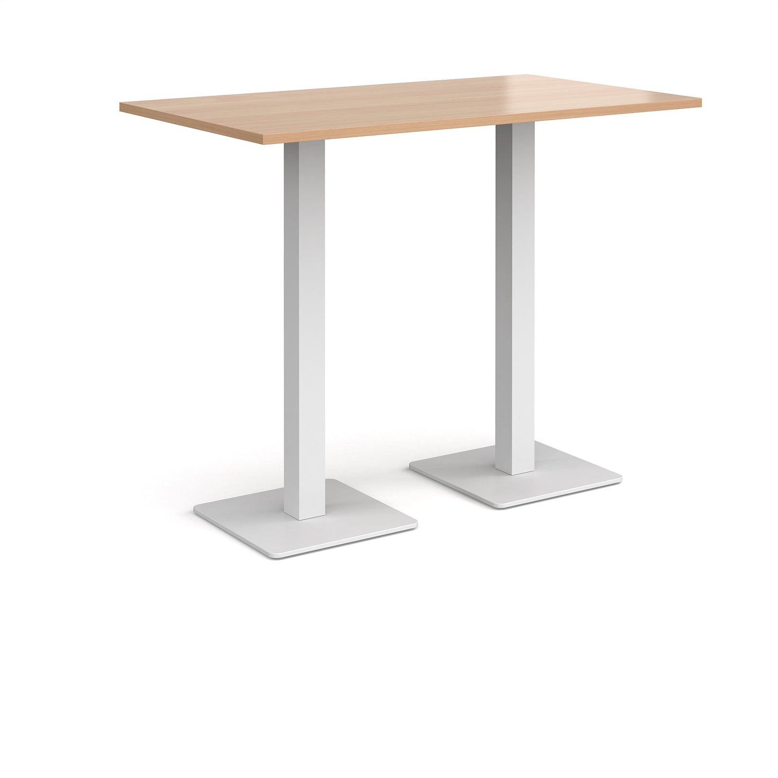 Brescia rectangular poseur table with square bases