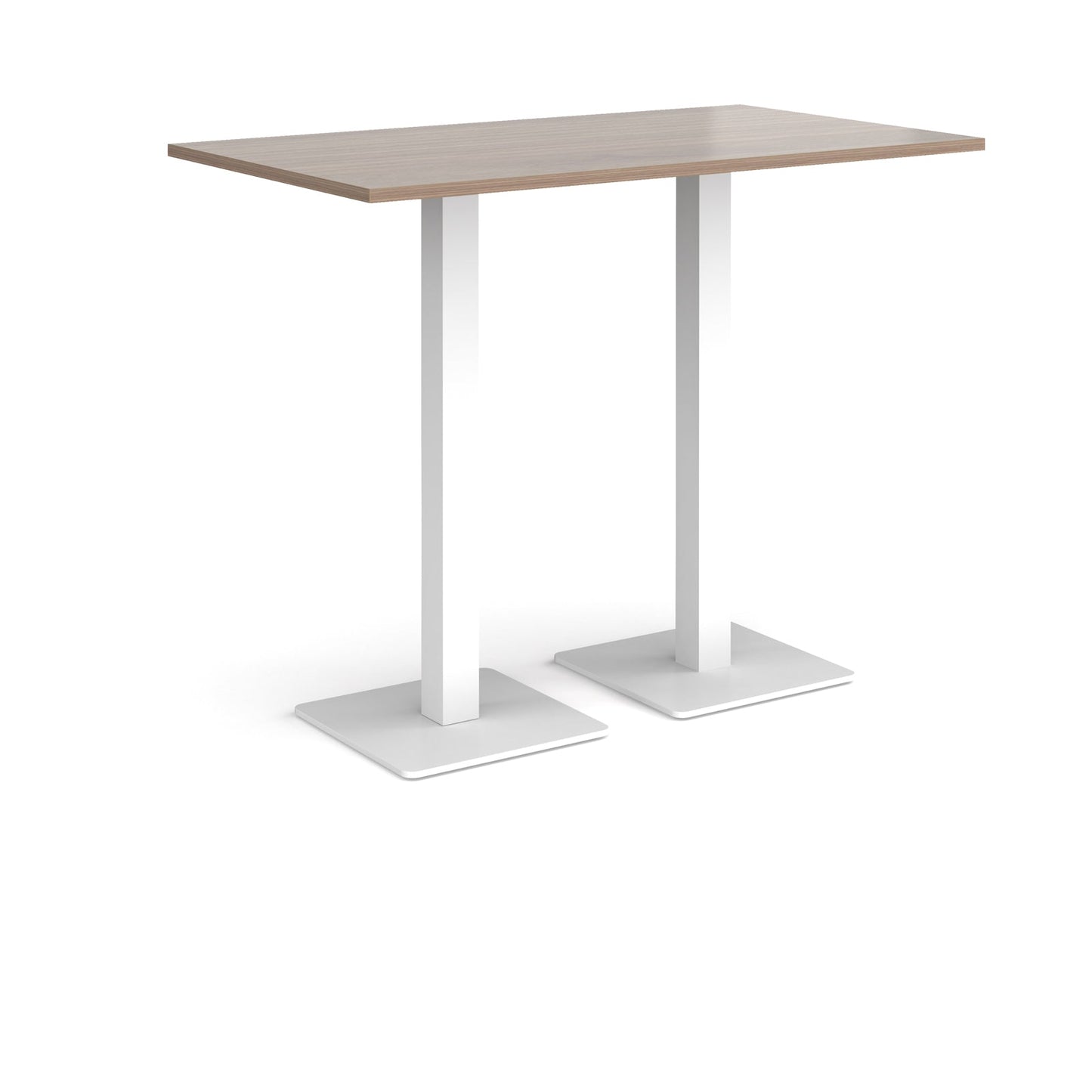 Brescia rectangular poseur table with square bases