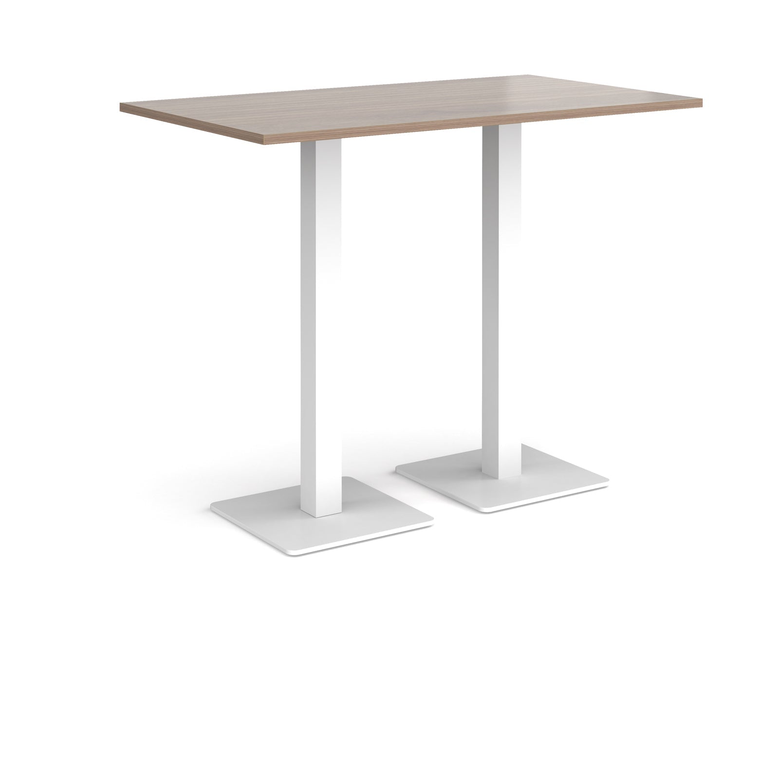 Brescia rectangular poseur table with square bases