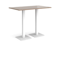 Brescia rectangular poseur table with square bases