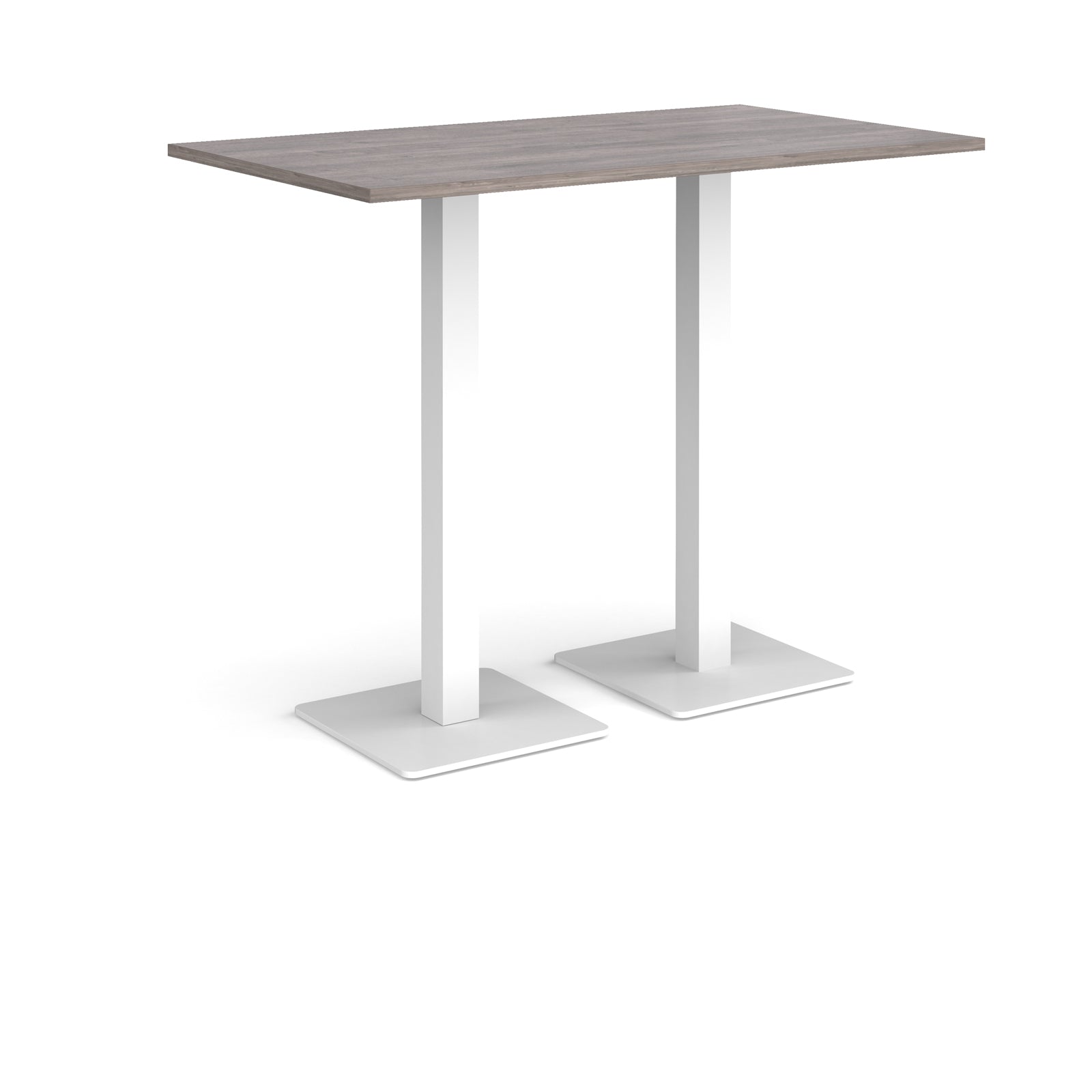 Brescia rectangular poseur table with square bases
