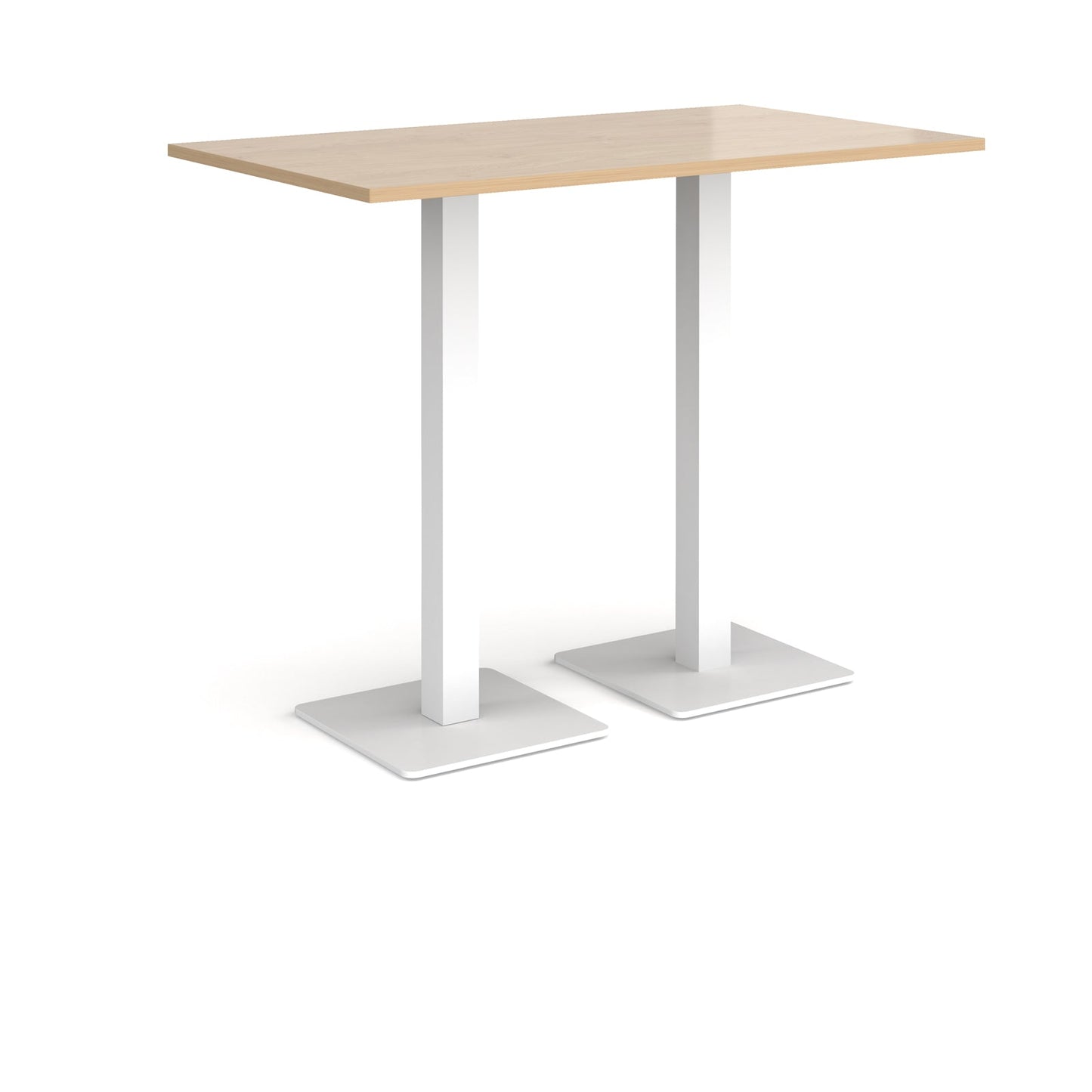 Brescia rectangular poseur table with square bases