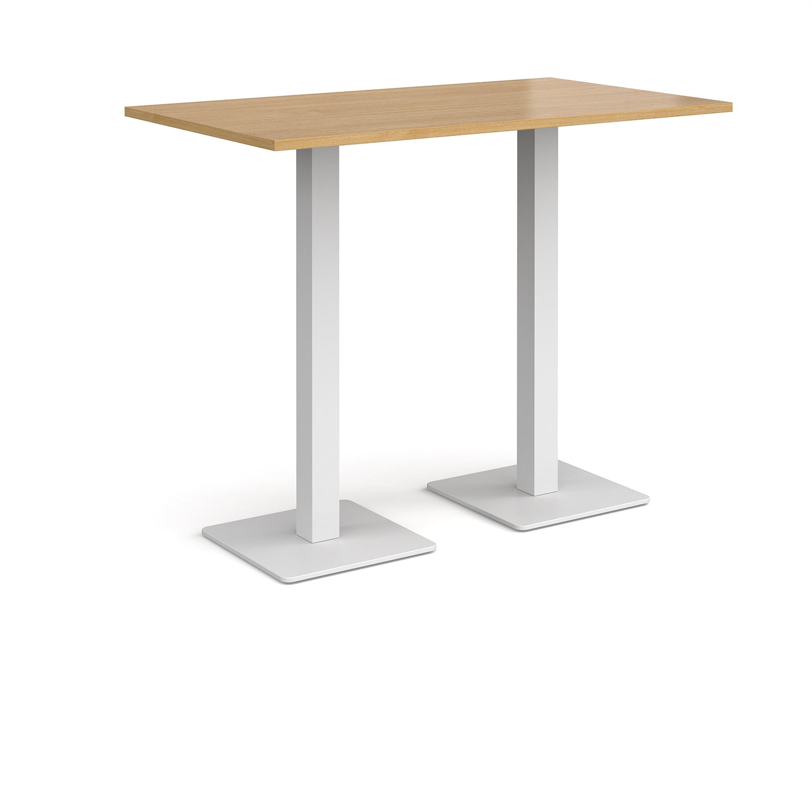 Brescia rectangular poseur table with square bases