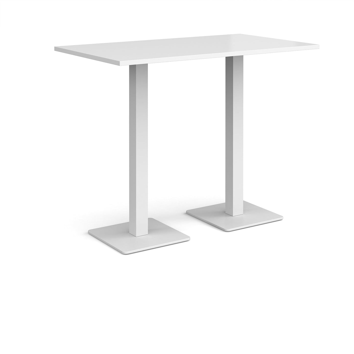 Brescia rectangular poseur table with square bases