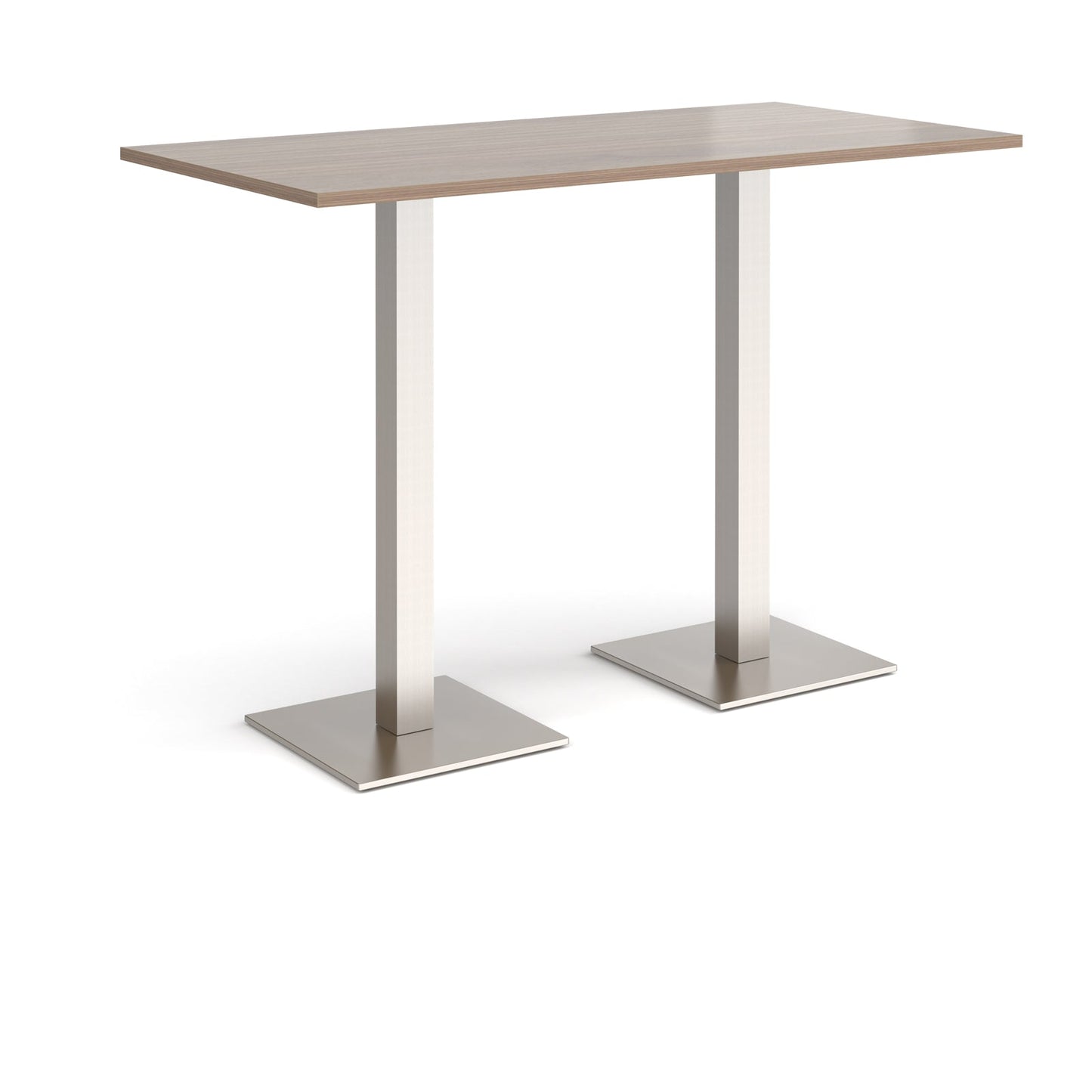 Brescia rectangular poseur table with square bases