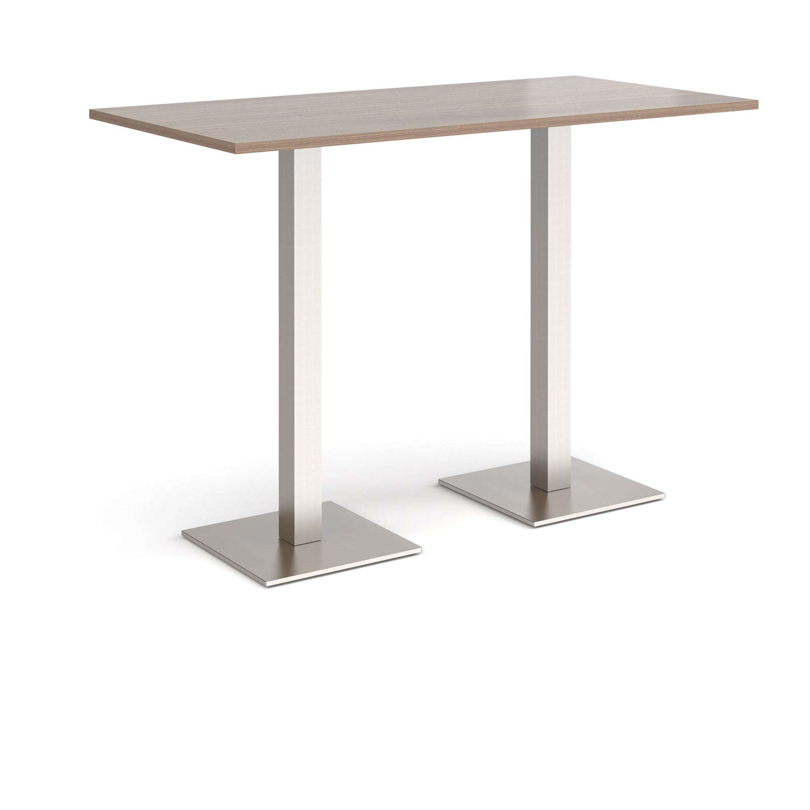 Brescia rectangular poseur table with square bases