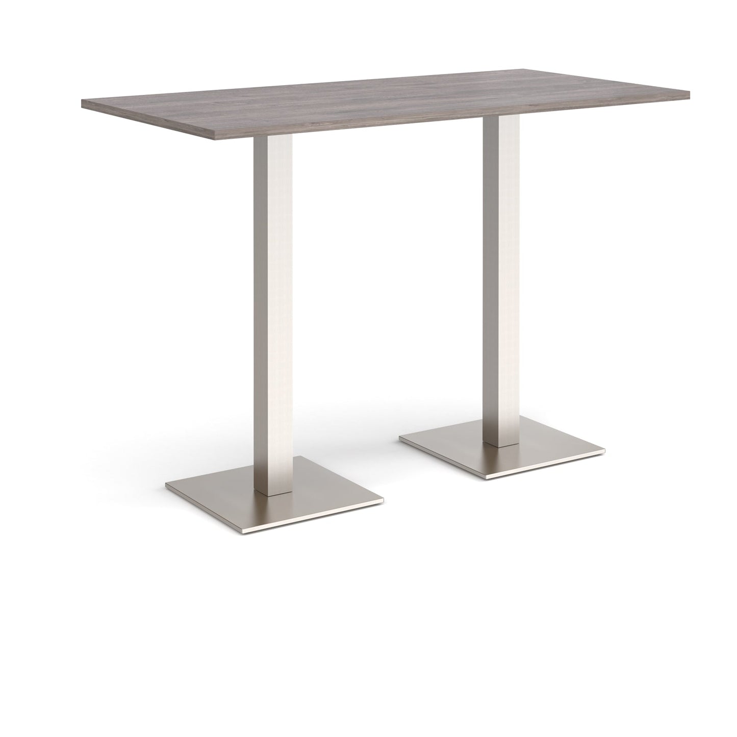Brescia rectangular poseur table with square bases