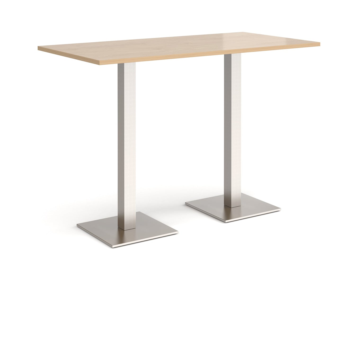 Brescia rectangular poseur table with square bases
