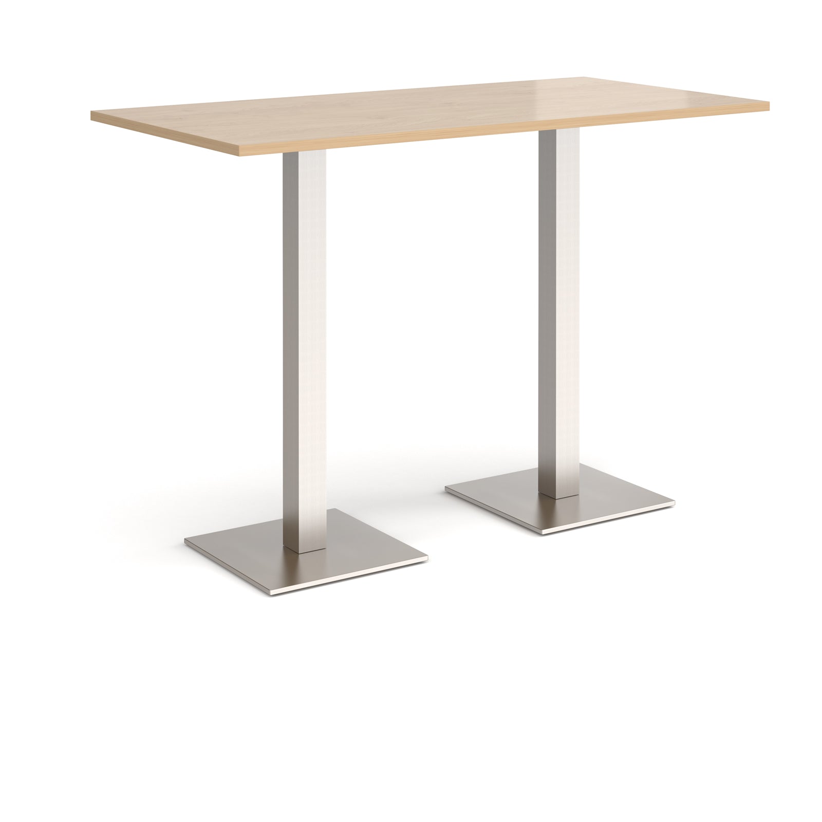 Brescia rectangular poseur table with square bases