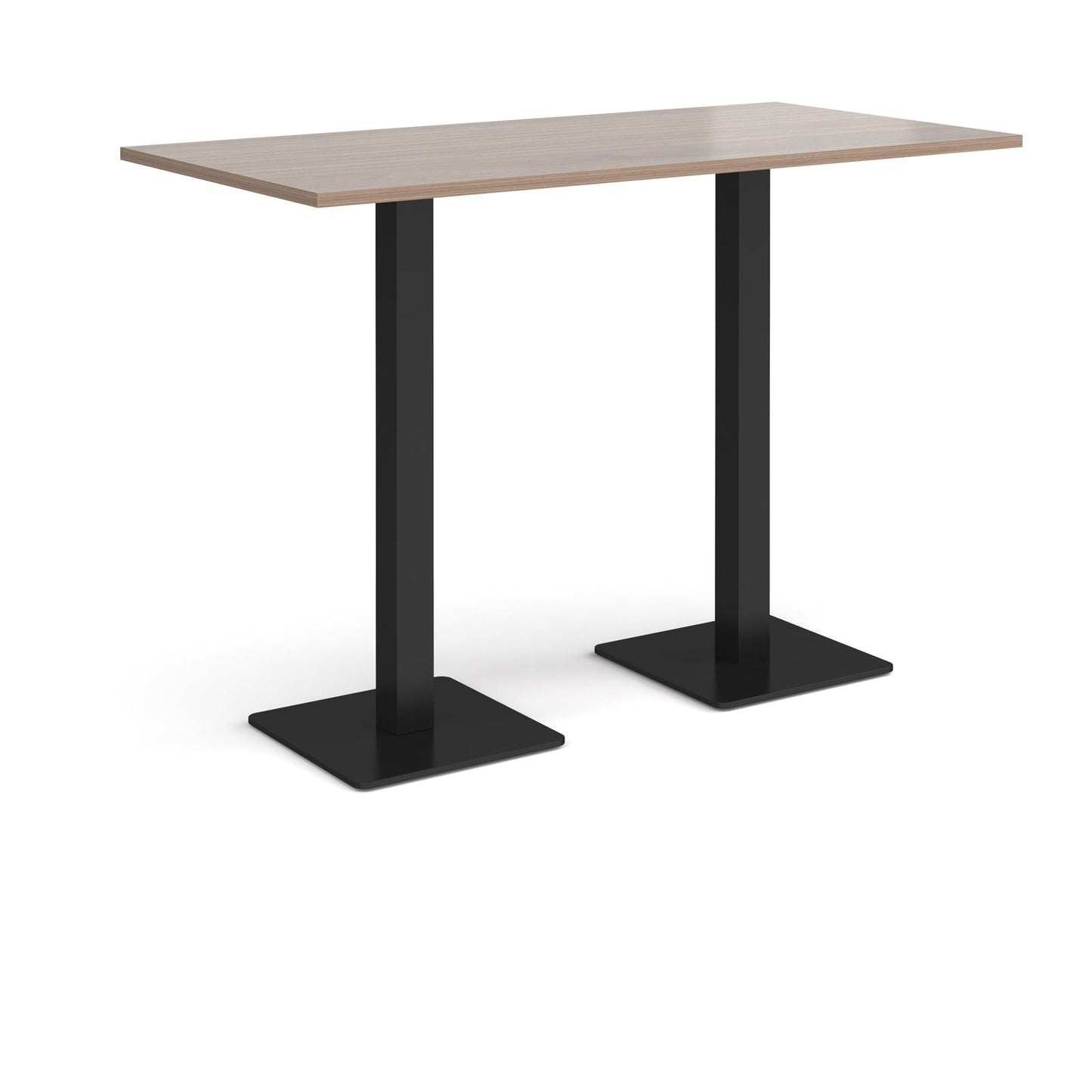 Brescia rectangular poseur table with square bases