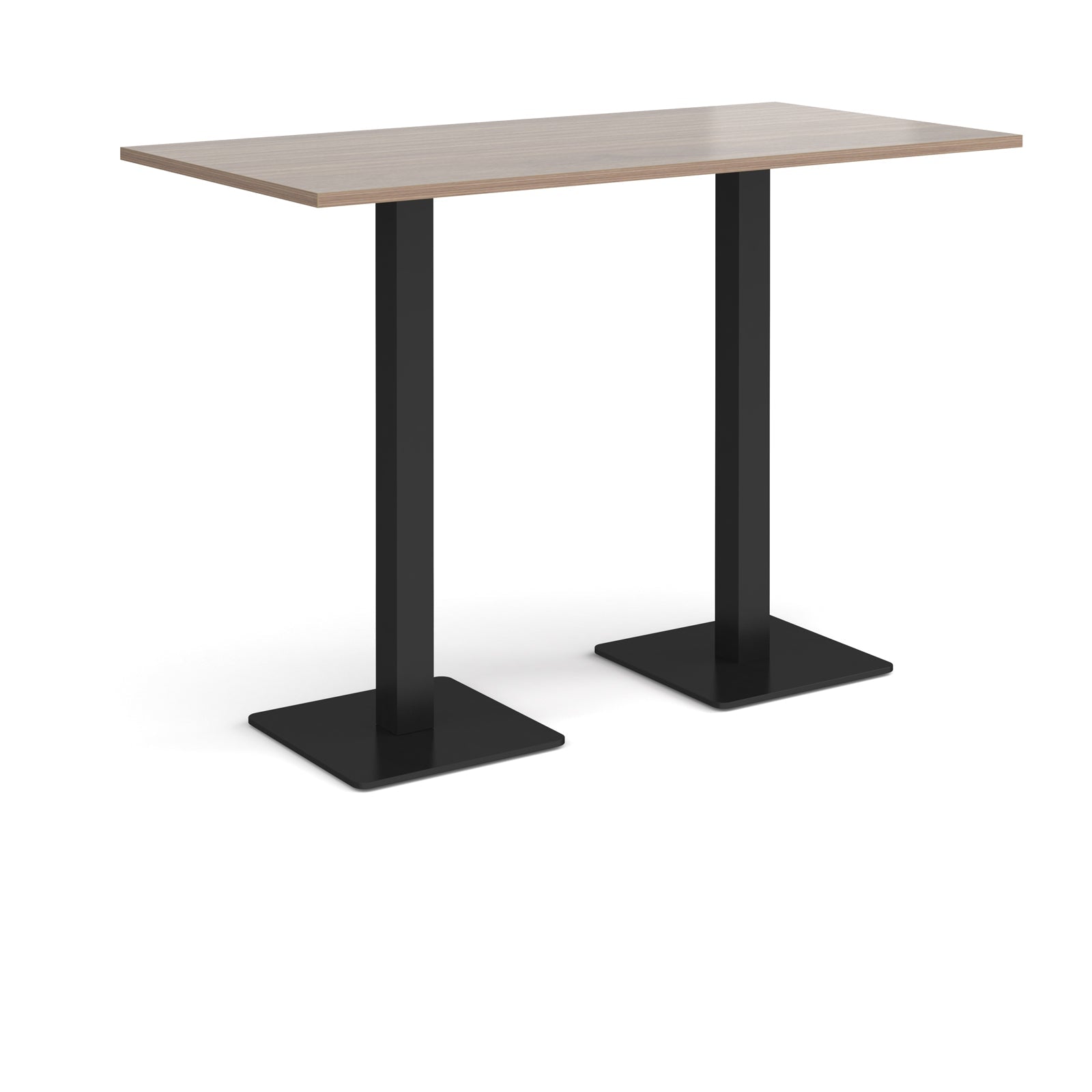 Brescia rectangular poseur table with square bases