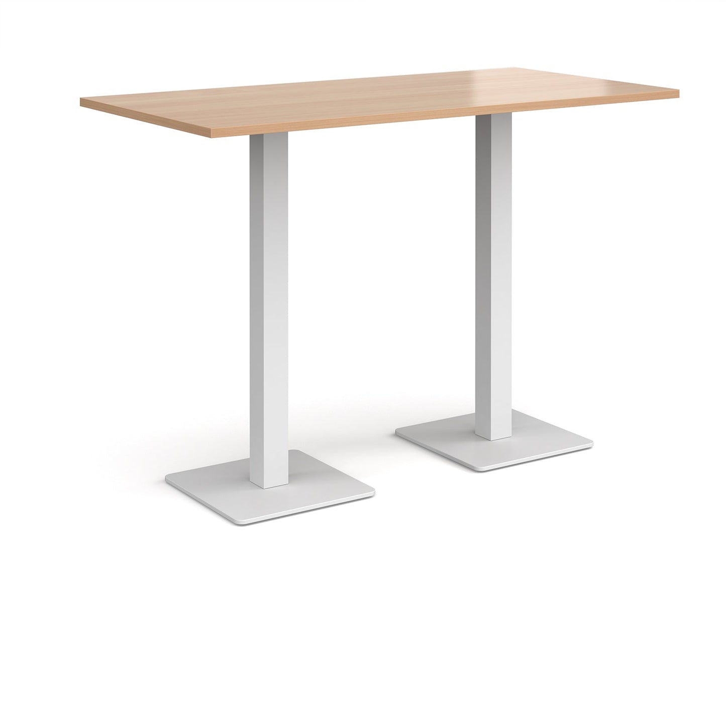 Brescia rectangular poseur table with square bases