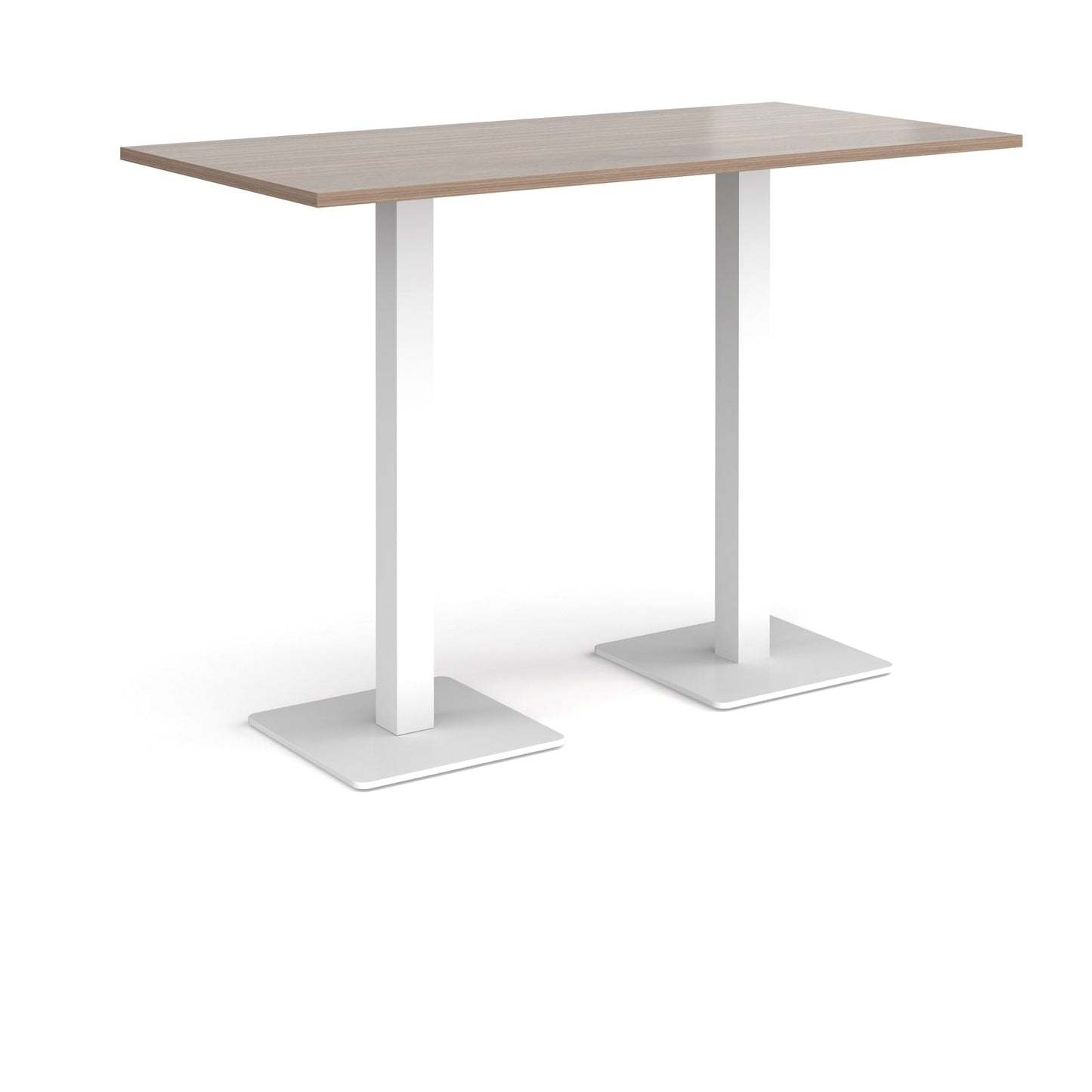Brescia rectangular poseur table with square bases
