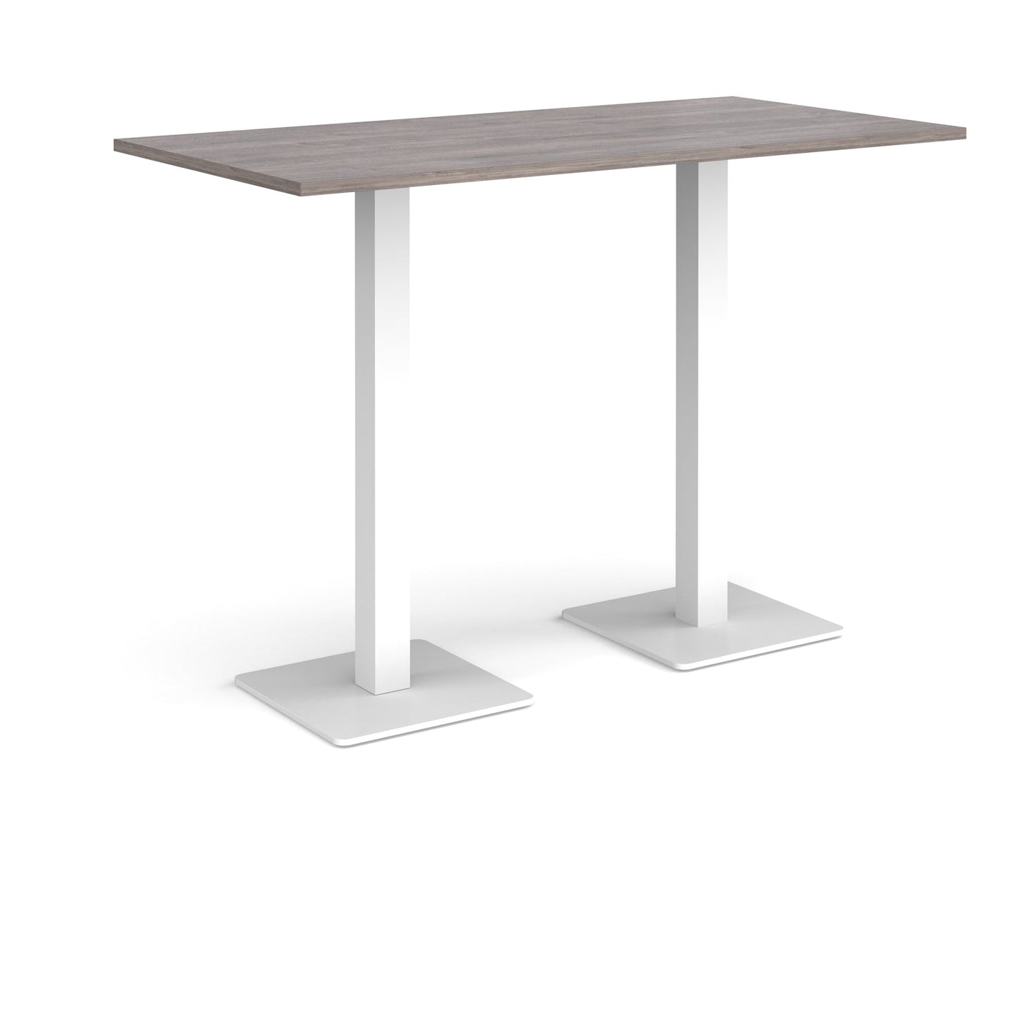 Brescia rectangular poseur table with square bases