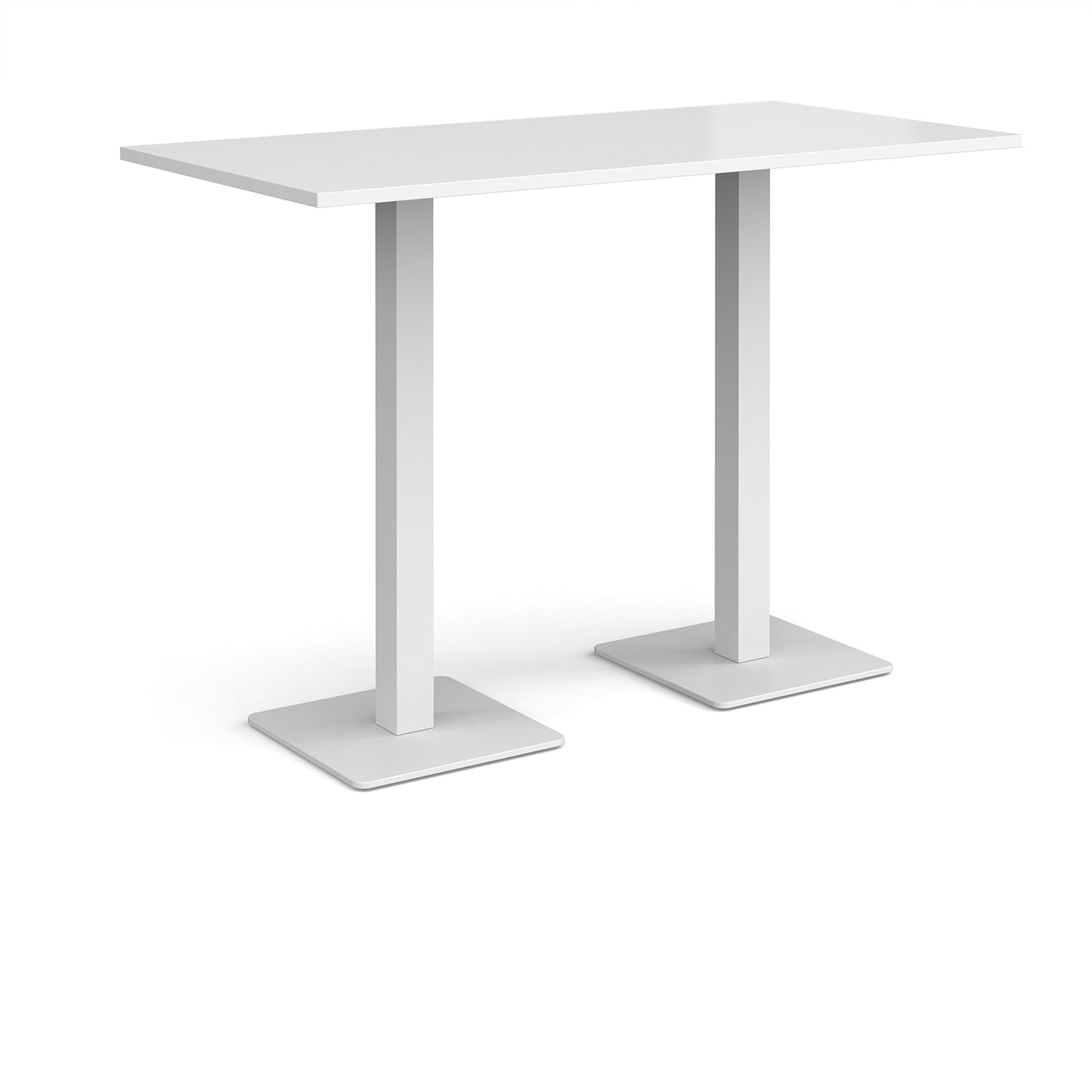 Brescia rectangular poseur table with square bases