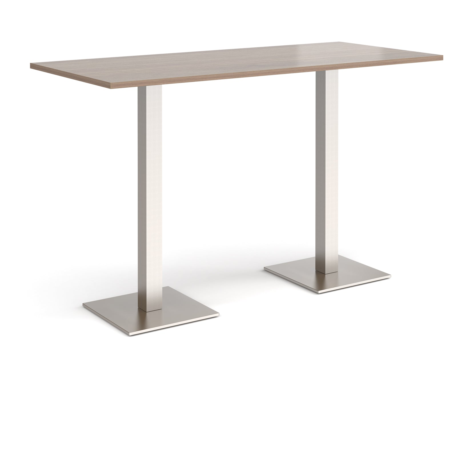 Brescia rectangular poseur table with square bases