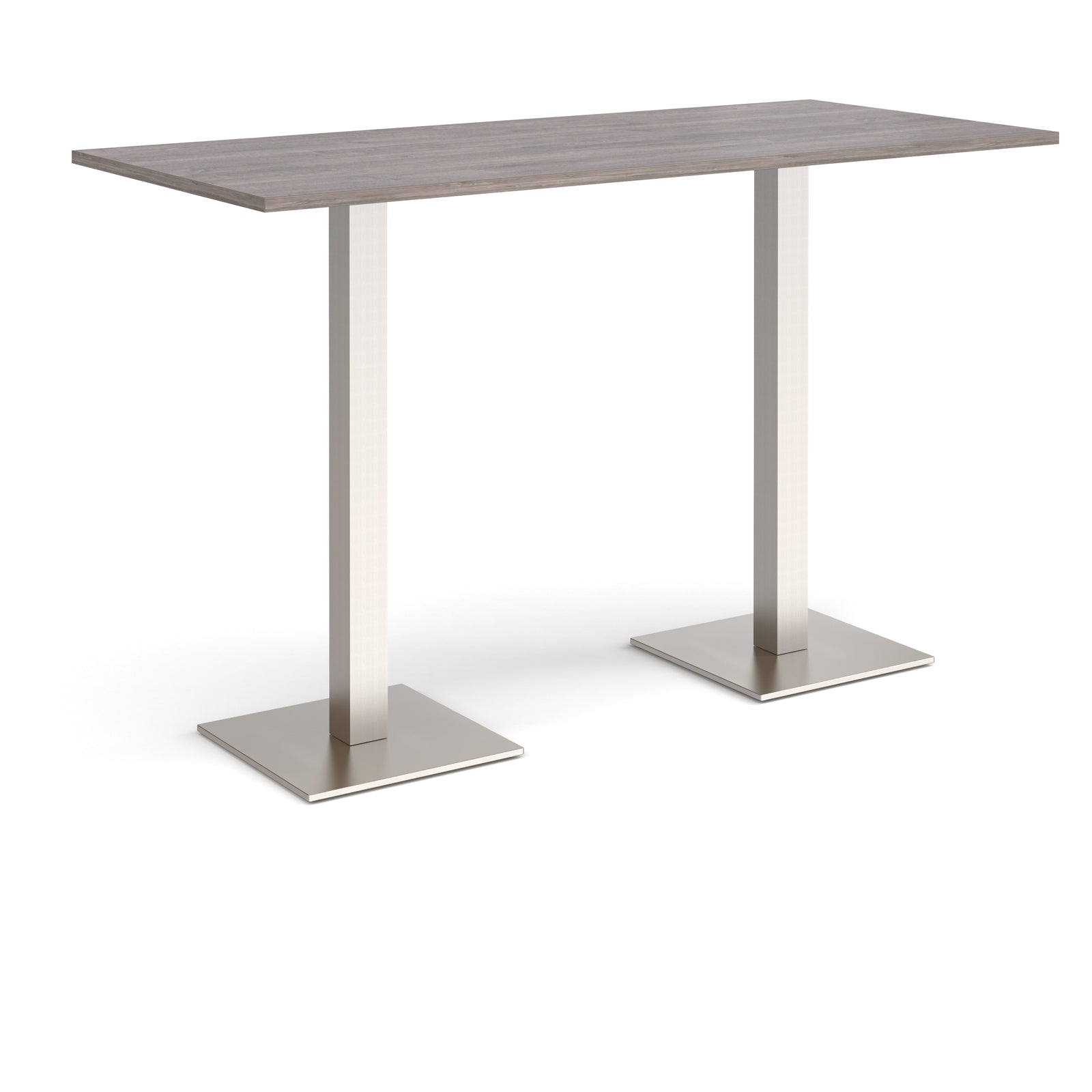 Brescia rectangular poseur table with square bases