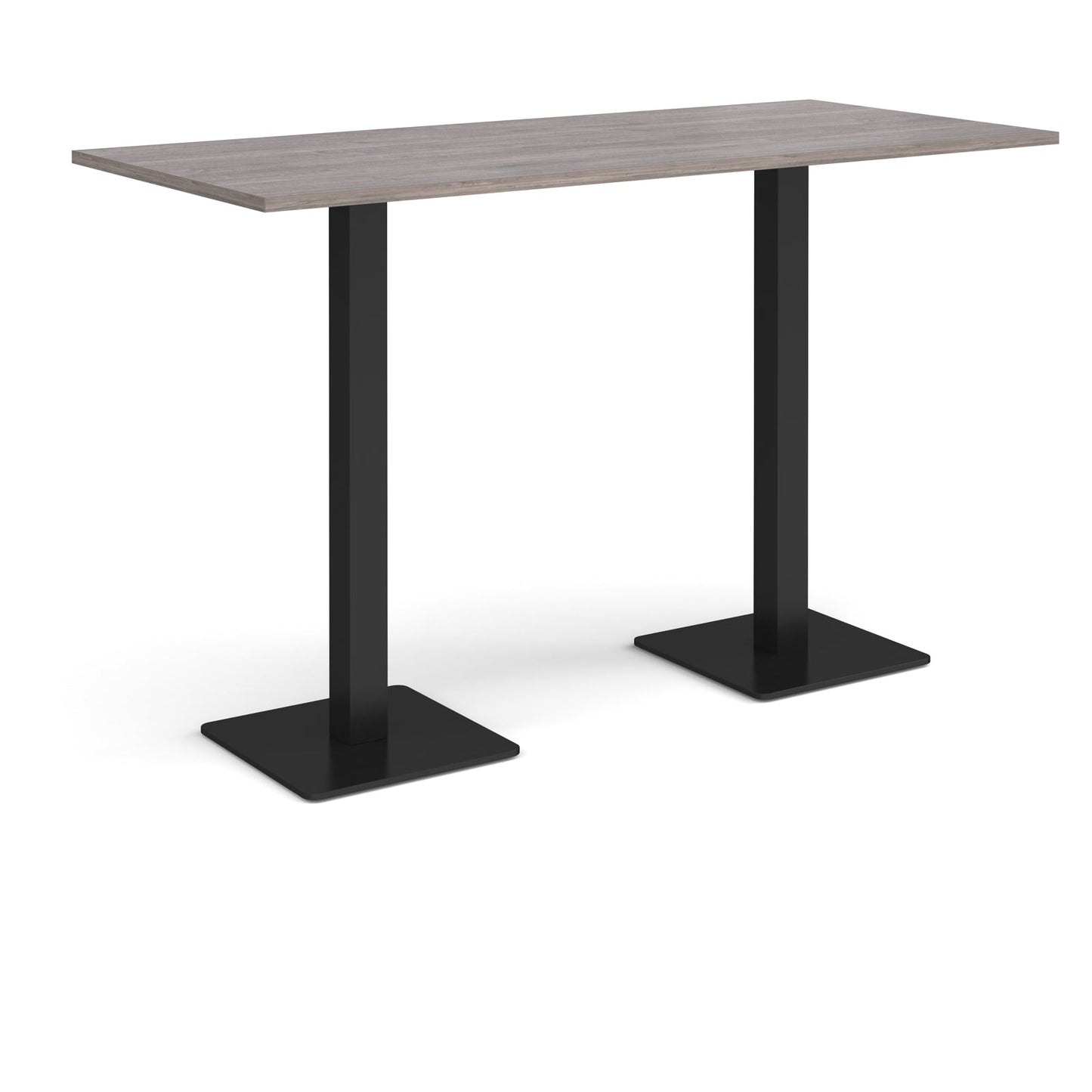 Brescia rectangular poseur table with square bases