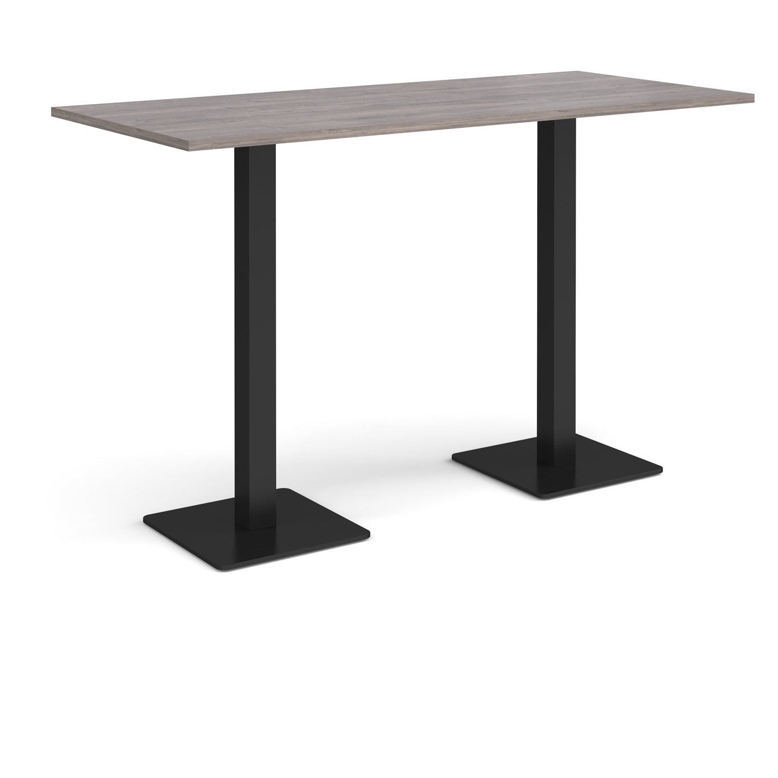 Brescia rectangular poseur table with square bases