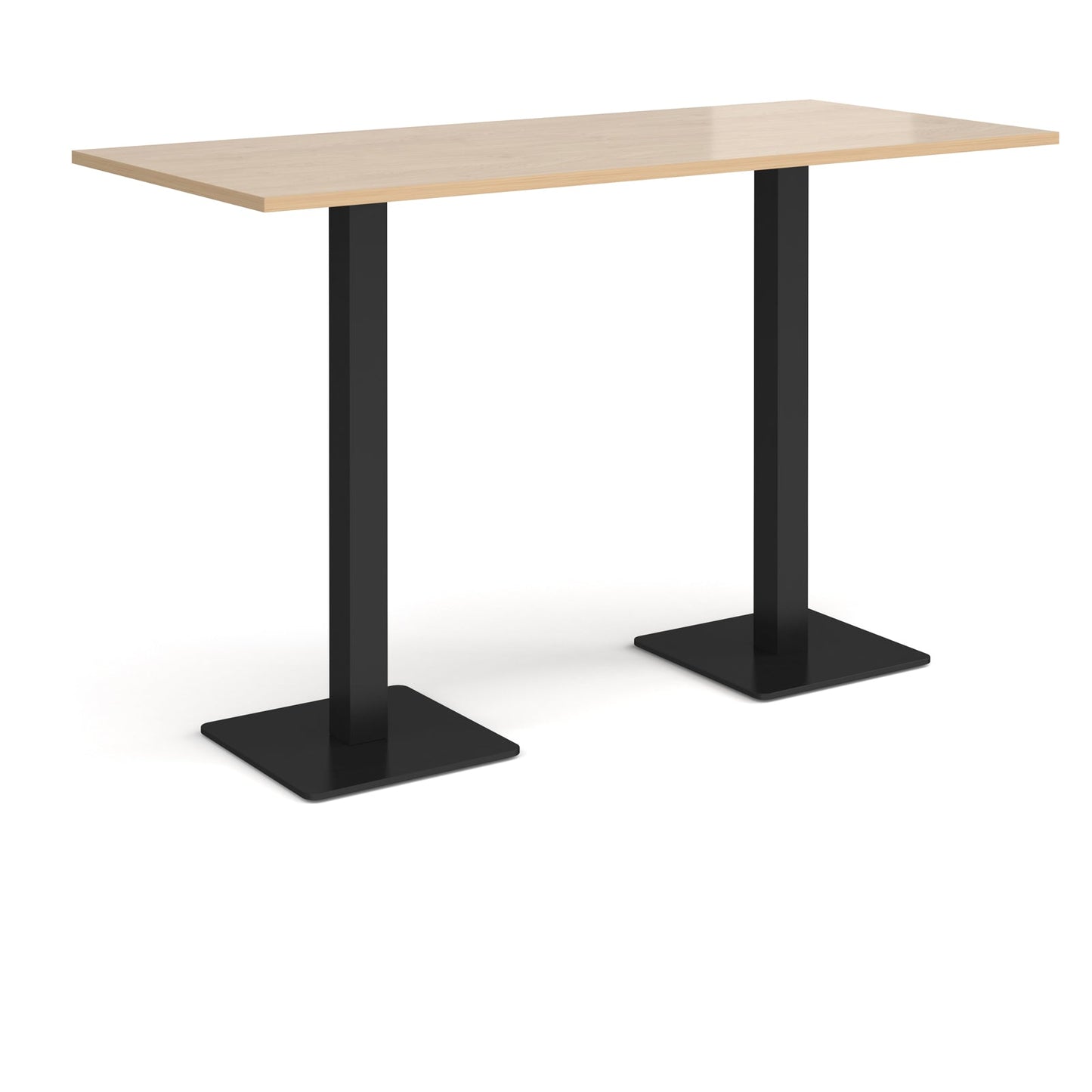 Brescia rectangular poseur table with square bases