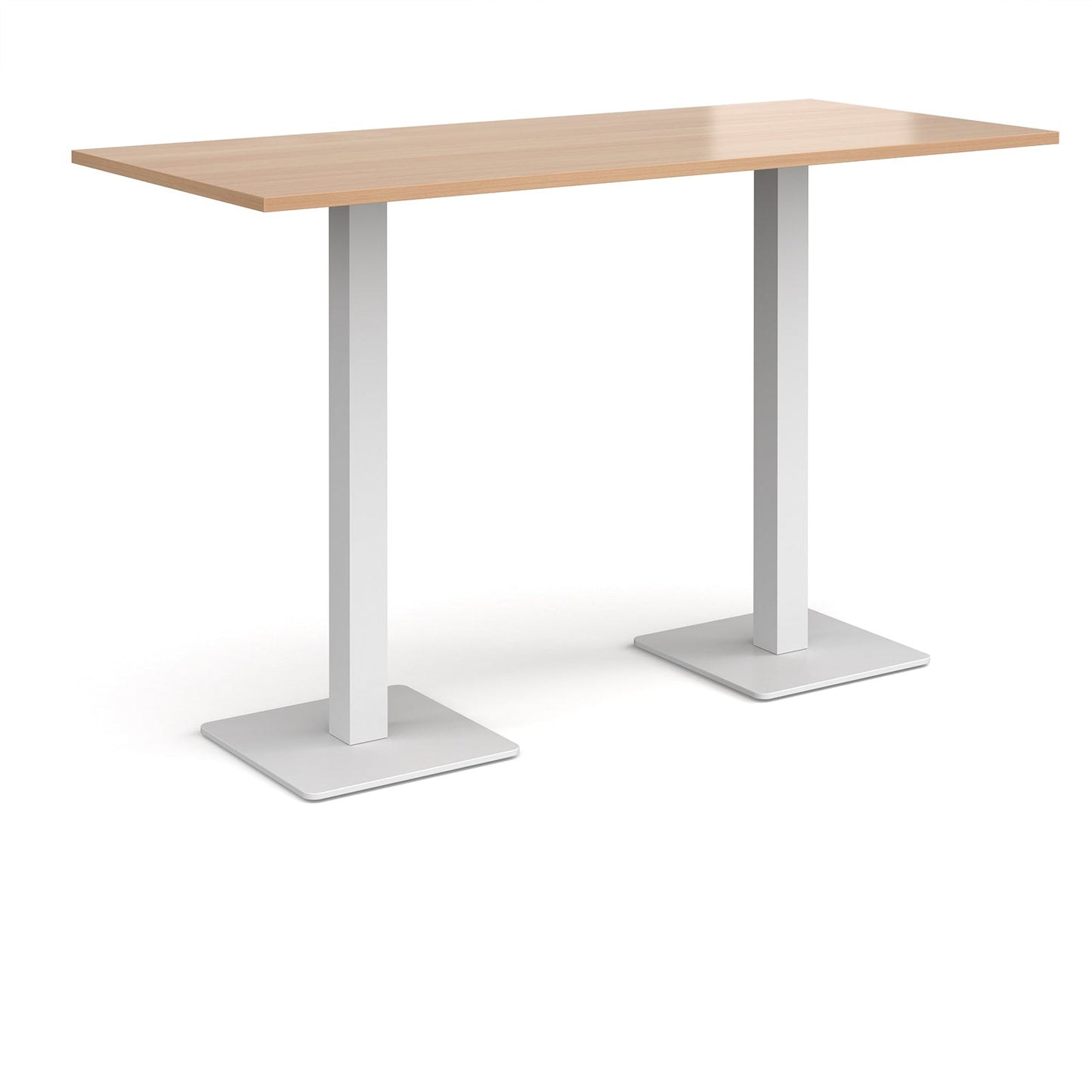 Brescia rectangular poseur table with square bases
