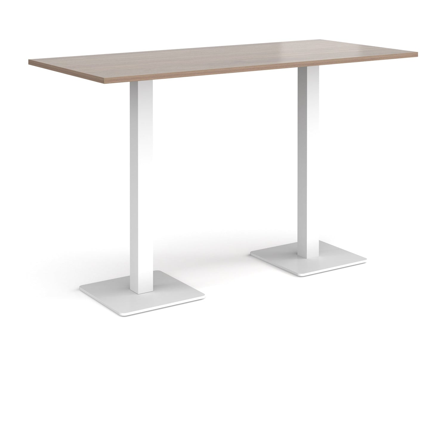Brescia rectangular poseur table with square bases