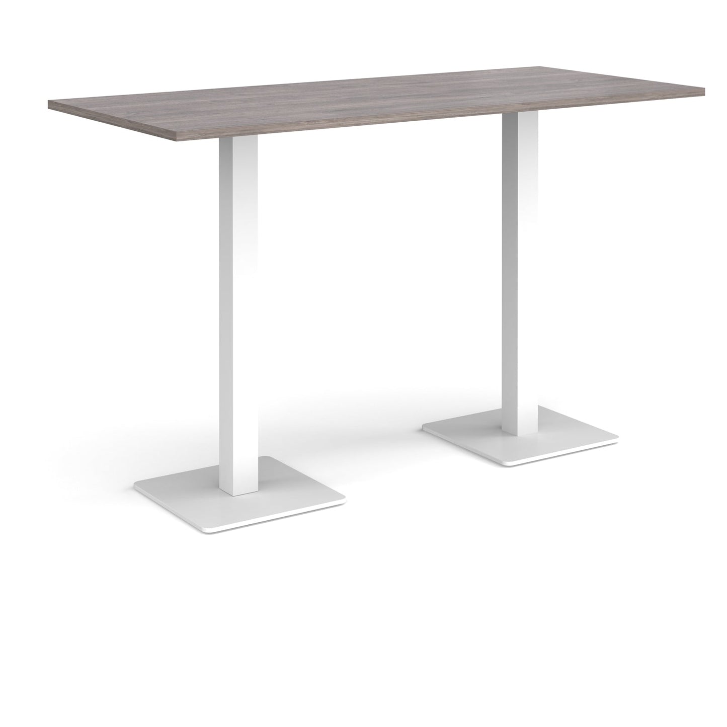 Brescia rectangular poseur table with square bases