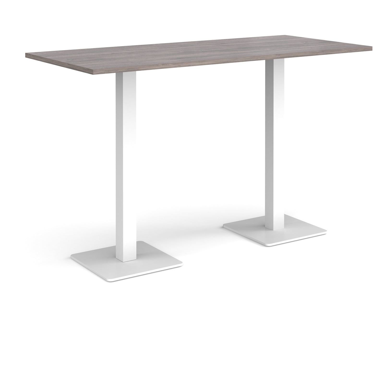 Brescia rectangular poseur table with square bases