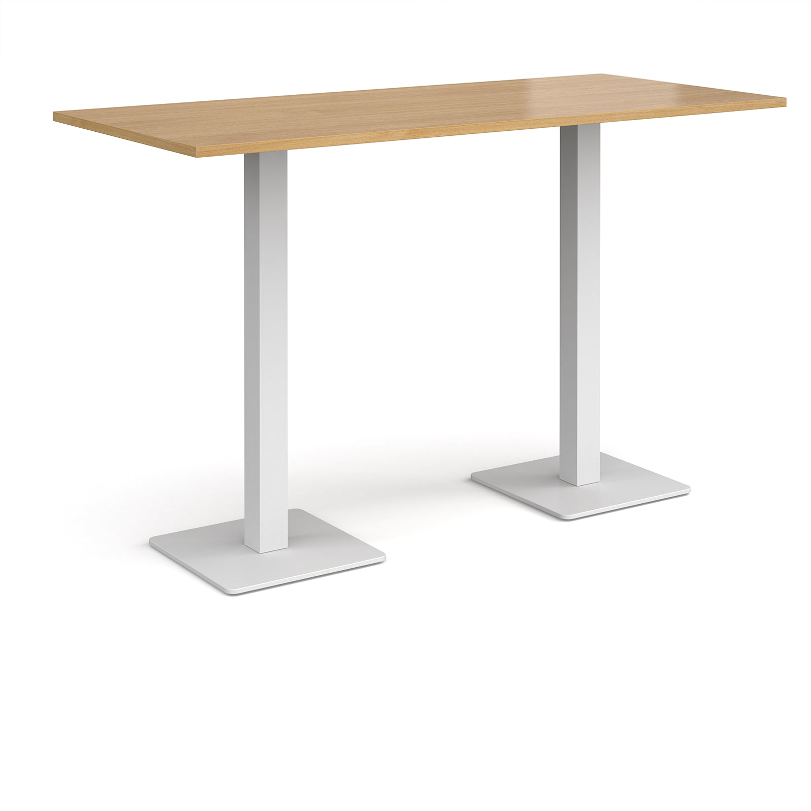 Brescia rectangular poseur table with square bases