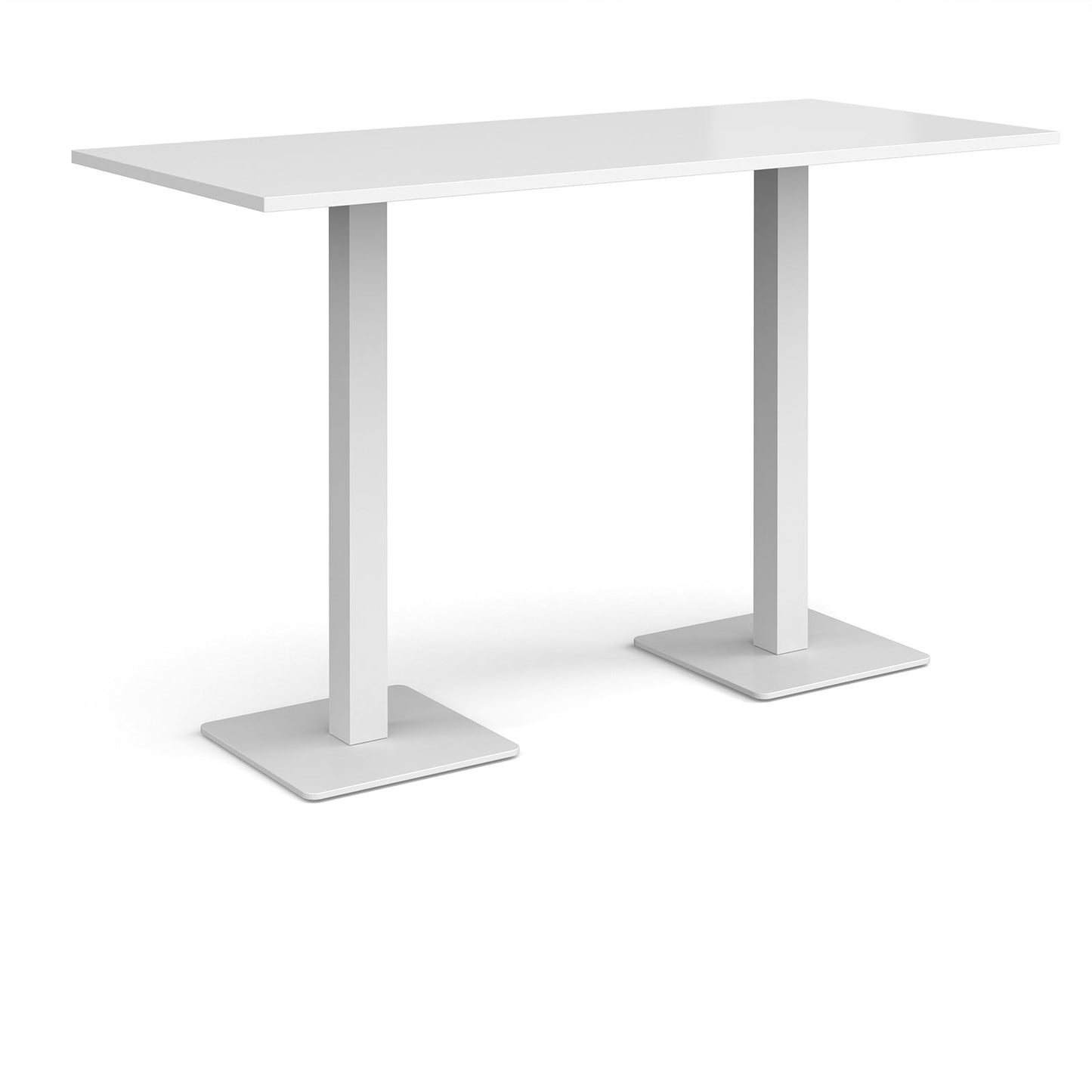 Brescia rectangular poseur table with square bases