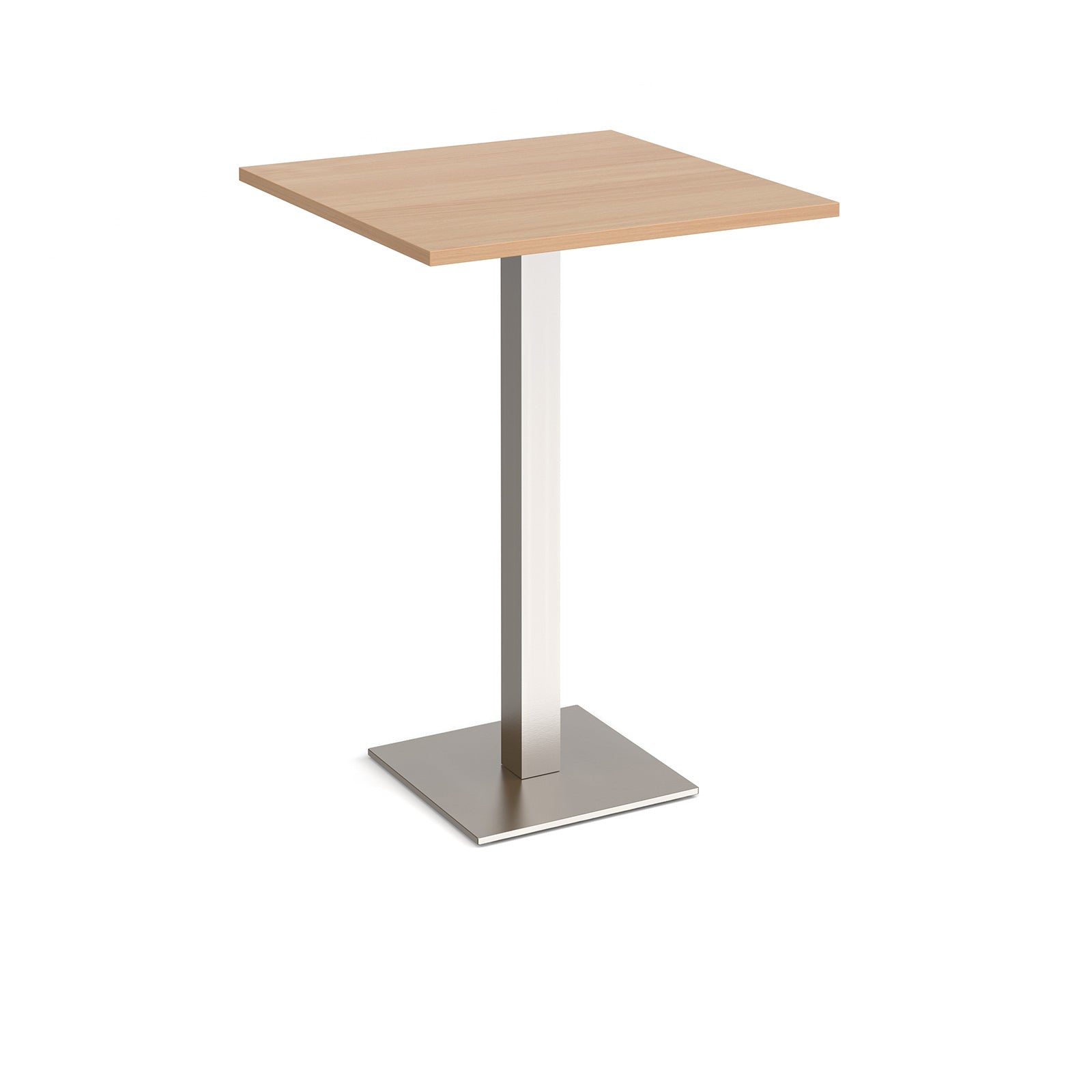 Brescia square poseur table with flat square base