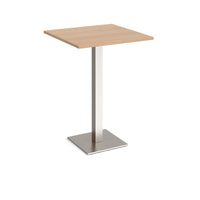 Brescia square poseur table with flat square base