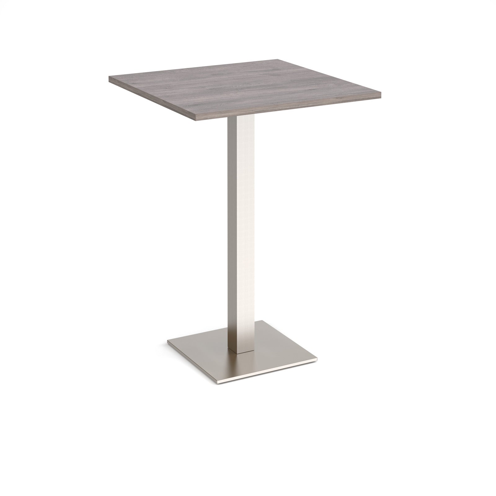 Brescia square poseur table with flat square base