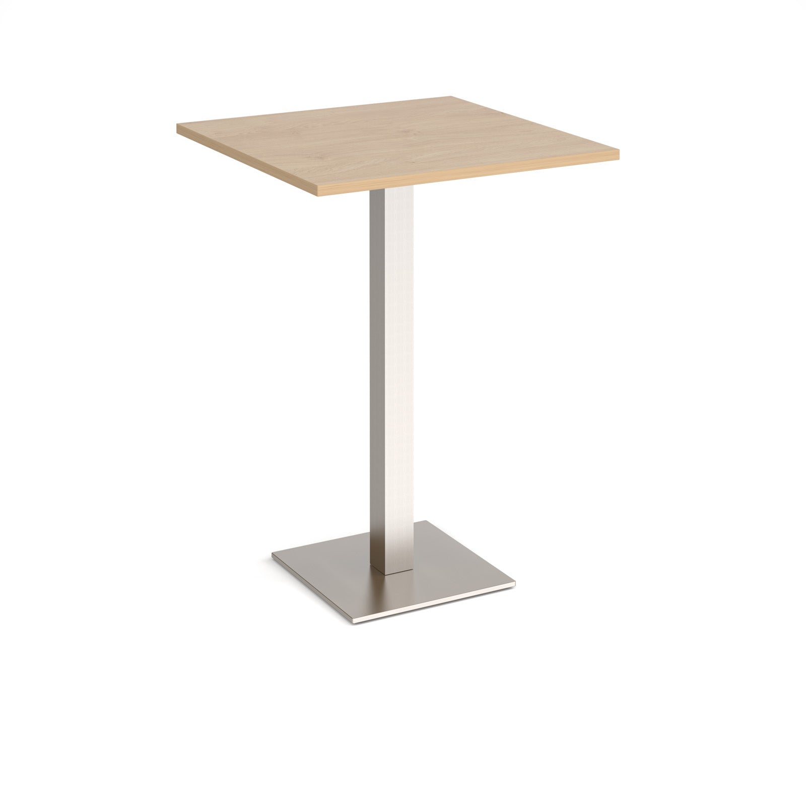 Brescia square poseur table with flat square base
