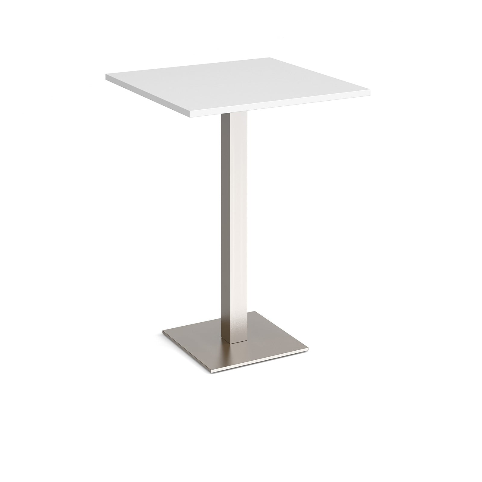 Brescia square poseur table with flat square base