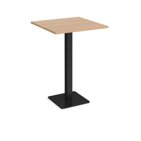 Brescia square poseur table with flat square base