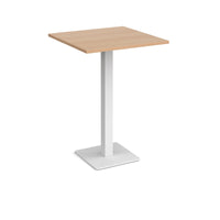 Brescia square poseur table with flat square base