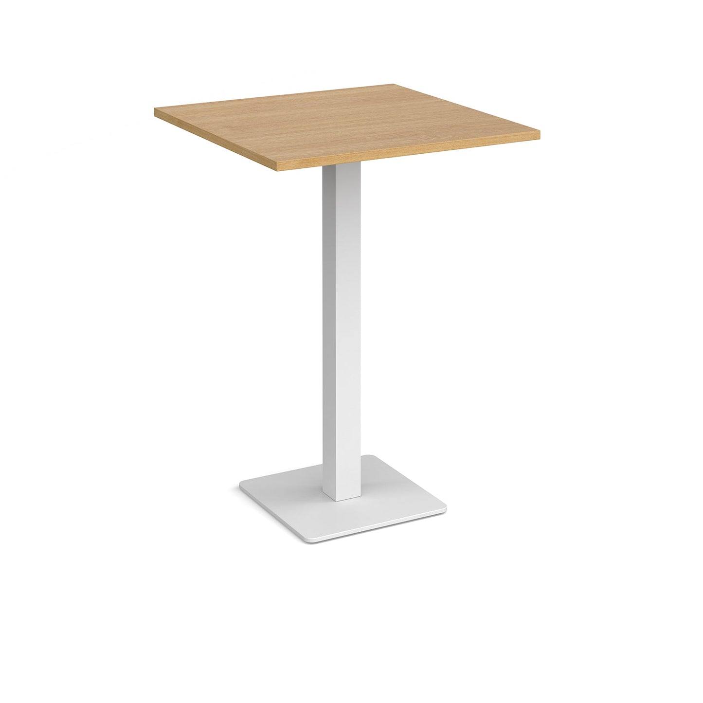 Brescia square poseur table with flat square base