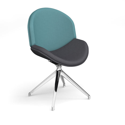 Shout fully upholstered pyramid base lounge chair