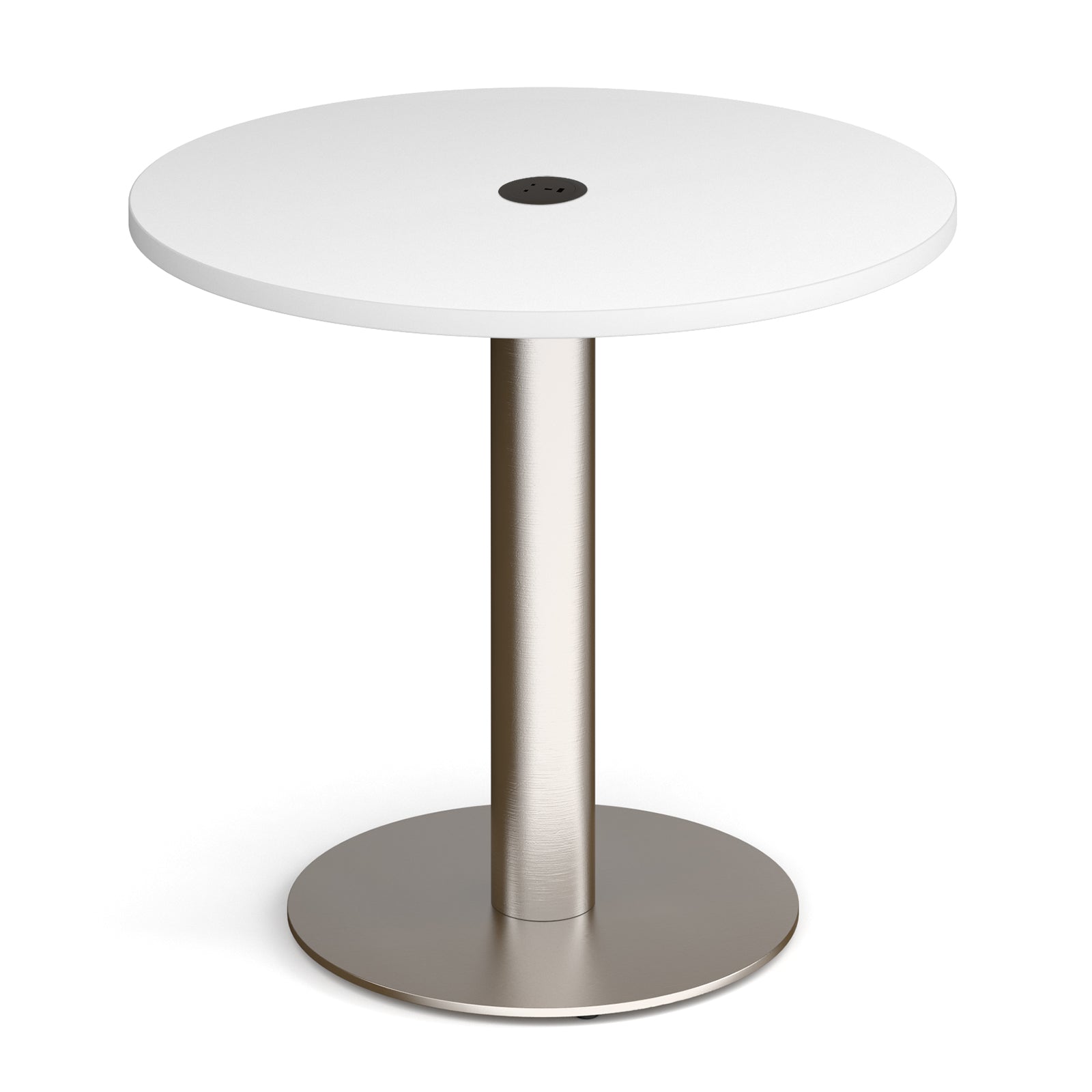 Monza circular dining table with power module