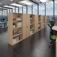Contract bookcase with shelves