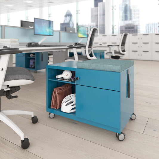Bisley steel caddy left hand storage unit