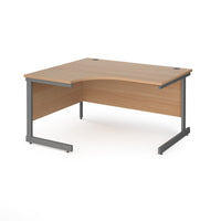 Contract 25 cantilever leg LH ergonomic desk