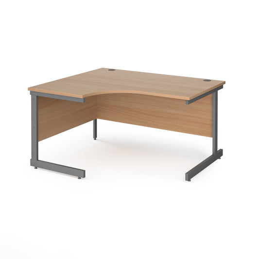 Contract 25 cantilever leg LH ergonomic desk