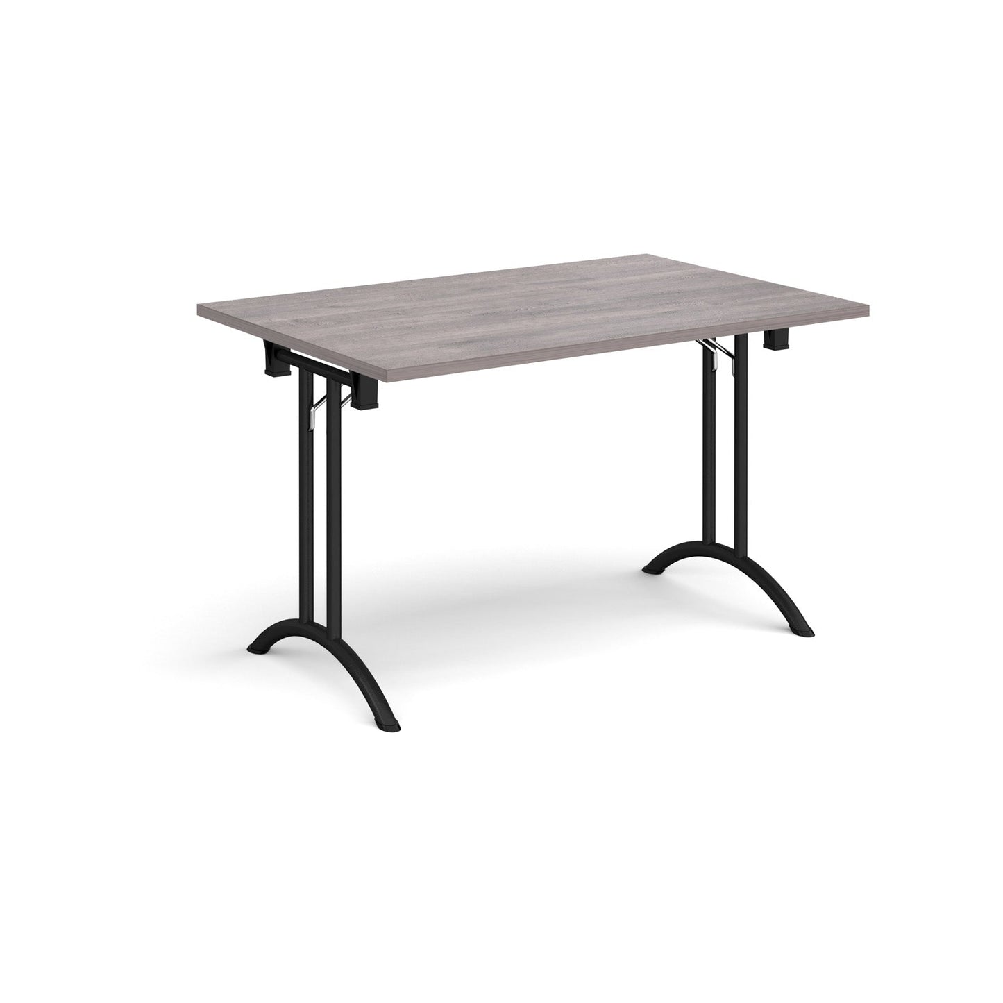 Rectangular folding leg table with curved feet