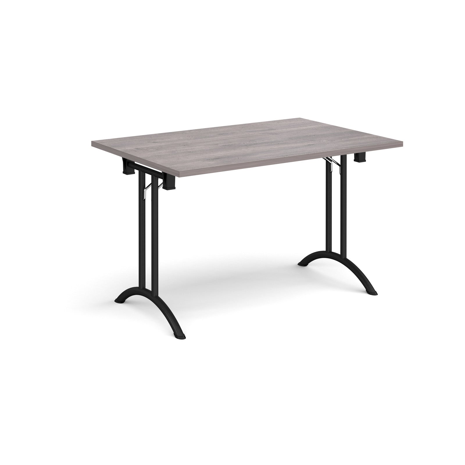 Rectangular folding leg table with curved feet