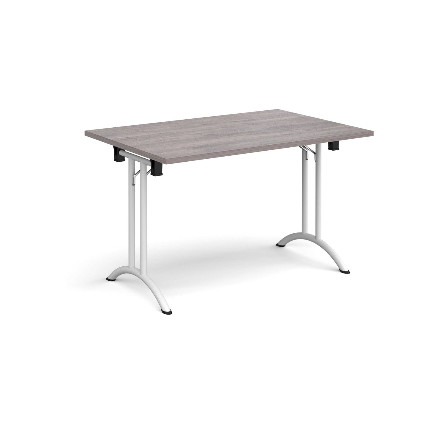 Rectangular folding leg table with curved feet